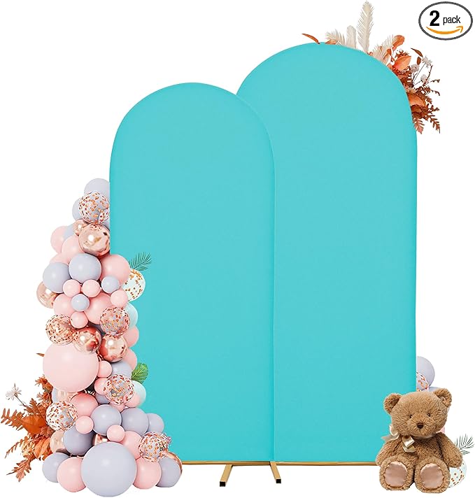 Wedding Arch Covers Arch Backdrop Cover Arch Stand Covers 7.2FT 6FT Set of 2 by Unknown