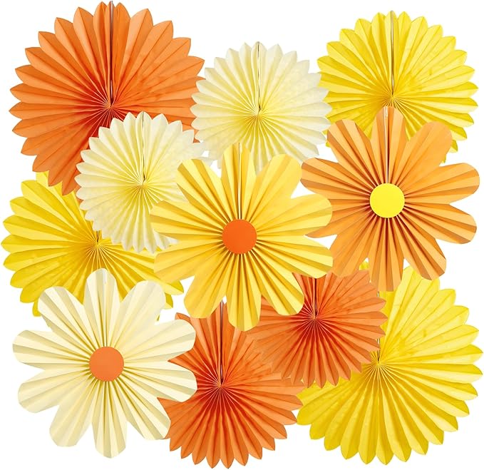 11PCS Paper Flowers Decorations by EasyJoy