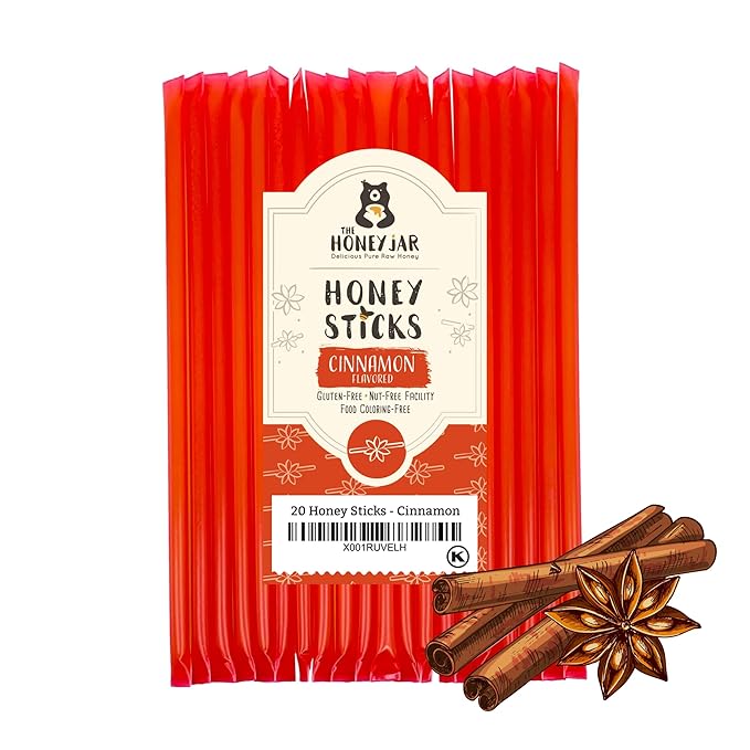 The Honey Jar Cinnamon Flavored Honey Sticks by TheHoneyJar