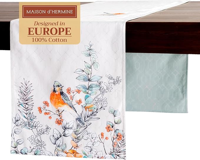 Maison d' Hermine Table Runner 100% Cotton Double Layer Table Runners 108 by MaisondHermine