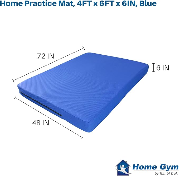 Tumbl Trak Home Practice Mat, 4 ft x 6 ft x 6 in, Soft Pillow Mat, Thick - Image 2
