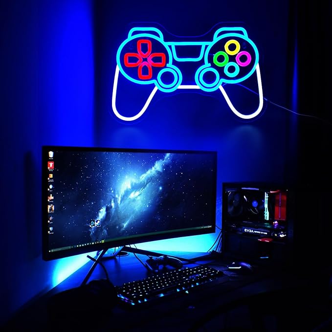 Game Neon Signs for Wall Decor Gaming Controller LED Neon Sign for Game Room - Image 7