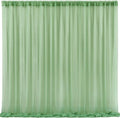 10x10 Green Tulle Backdrop Curtains by WishCare