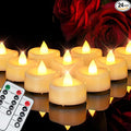 Remote Candles, 24 Pack Flameless Tea Lights Candle Battery Operated, 400+Hours by Merrynights