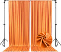 10 x 7 Feet Orange A Backdrop Curtain by ZEBMOON