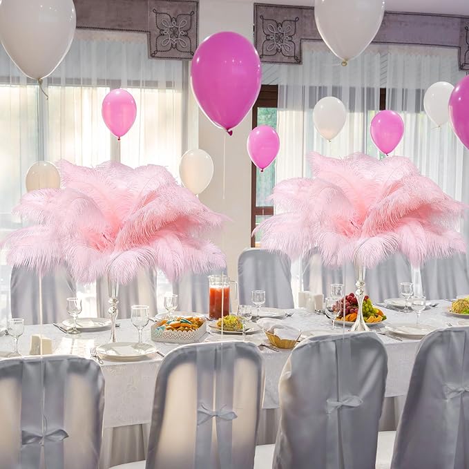 80 Pcs Large Natural Ostrich Feathers Plumes 14-16 Inch Bulk - Image 3