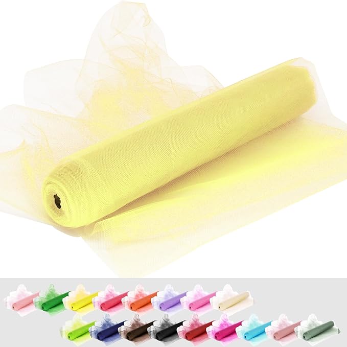 Tulle Fabric Rolls, 54 Inch by 10 Yards Tulle Ribbon by AblemeDeco