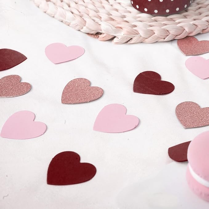 Rose-Gold Pink Burgundy Party Decorations - Image 4