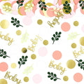 300PC Pink and Sage Green Girl Baby Shower Decorations Greenery Baby Shower by Vofrise