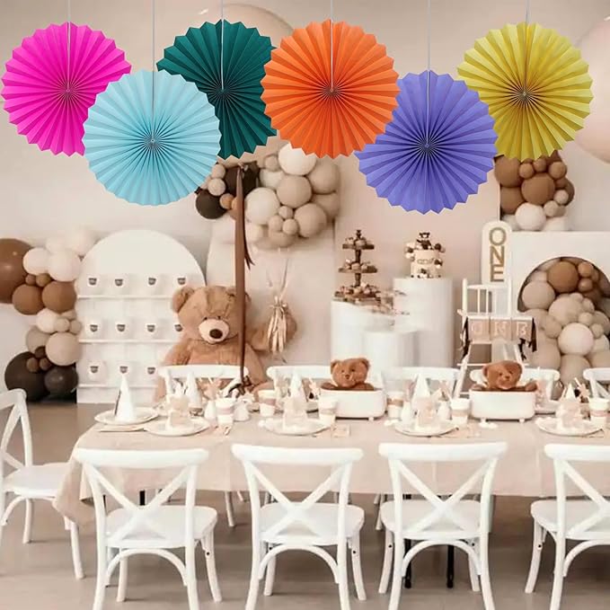 Red Graduation Party Decor, Girls Party Decorations, Party Supplies Party Fans - Image 6