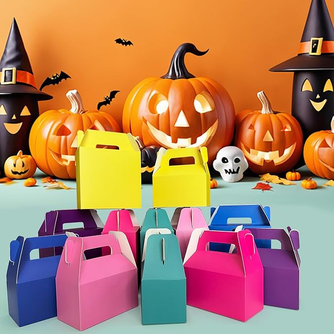 XAGLVV 24Pack Yellow Party Favor Treat Box Packs, 7 * 3.5 * 6.6 Inch Goodie Box - Image 9