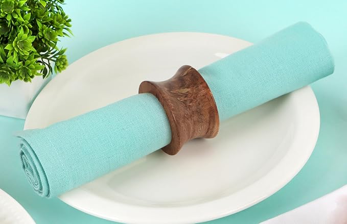 Wooden Napkin Rings Set of 12 Fall Decor - Image 5