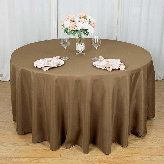Efavormart Round Tablecloth, 120 Inch Stain & Wrinkle Resistant Washable Table - Image 8
