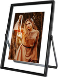 Black Floating Frame, For Picture 4x6, Tabletop Shelf Photo Frame, Classy Gift by AhaGoOfficial