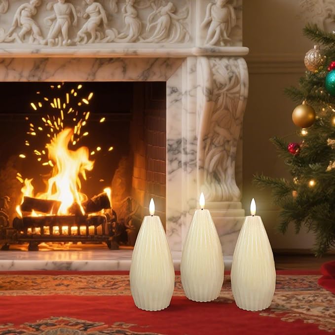 Silverstro Irregular Flameless Candles - Image 2