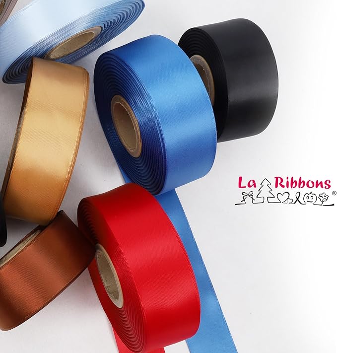 LaRibbons 1 1/2 Inch 25 Yard Double Faced Satin Ribbon - Image 6