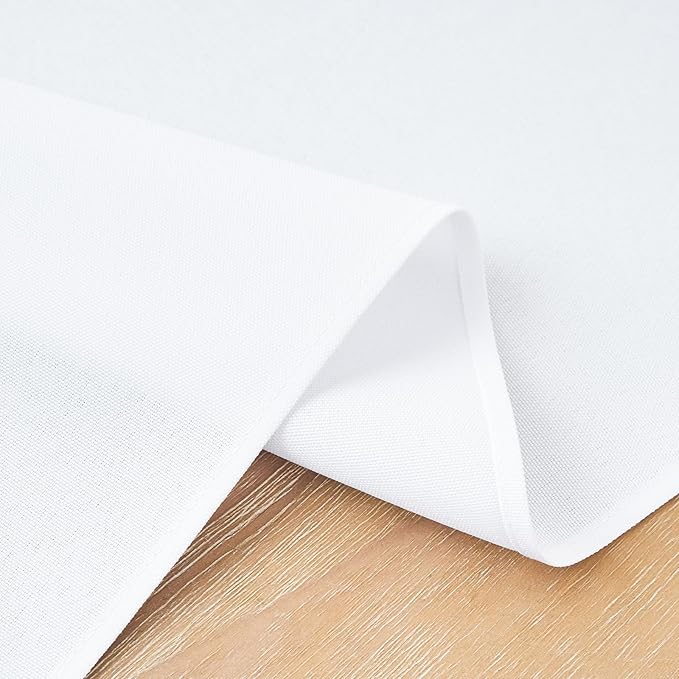 2 Pack White Table Runner 12 x 90 Inch Solid Color Farmhouse Runners Coffee - Image 5