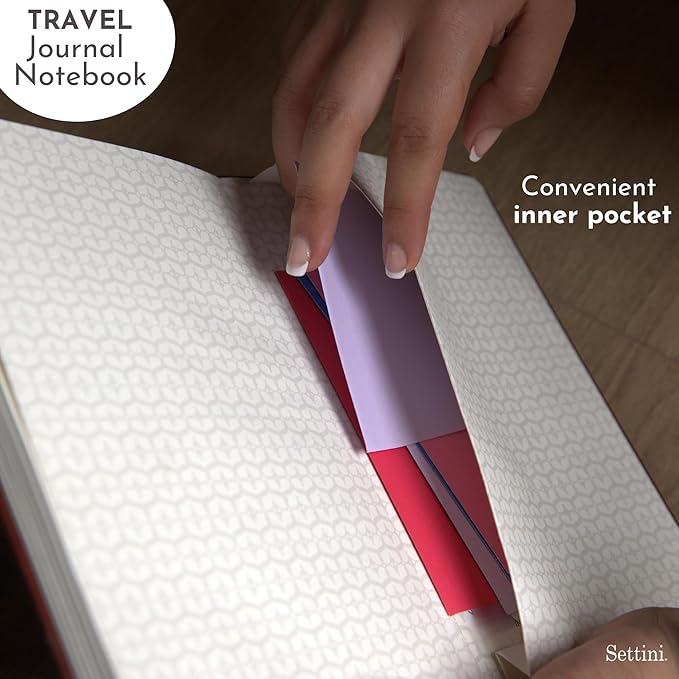 SETTINI Lined Journal, 192 Archival-Quality Pages, QuillEase Bleed-Free Paper - Image 9