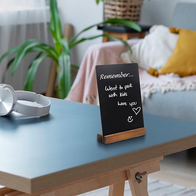 3 Pack 5x7 in Chalkboard Sign Small Blackboard Decorative - Image 4