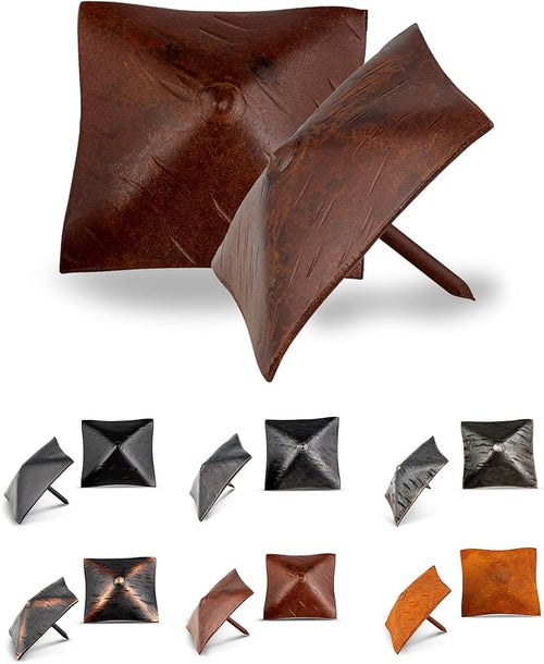 10 Pack 2" Square Head Iron Clavos Decorative Nails – Sealed Rusted – Handmade by BorderlandRusticHardware