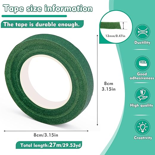 Floral Tape 1/2inch Flower Tape, Flower Tape - Image 2
