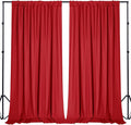Sugargirl 10x10FT Red Backdrop Curtains Polyester Photo Backdrop Drapes by Sugargirl