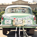 Tallew 4 Sets Just Married Car Decorations Ornate Magnets 12 x 7.5, Wedding Day by Tallew