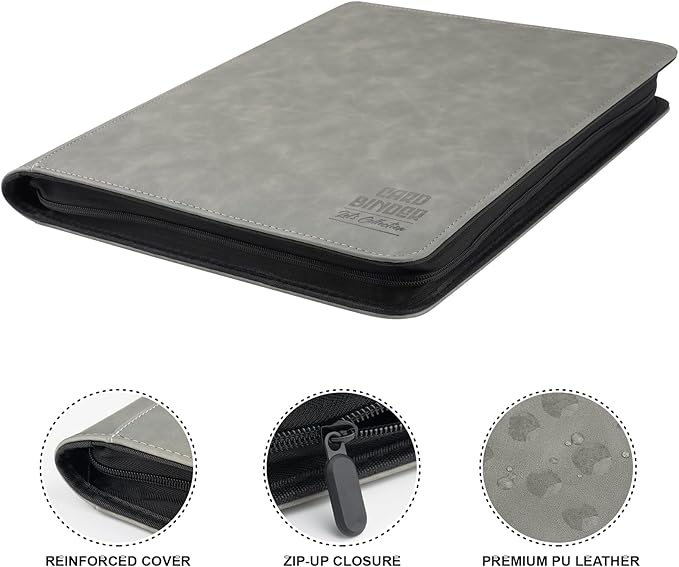 Toploader Binder with 9-Pocket Pages, Holds 288 "3×4" Rigid Toploader Hard Cases - Image 2