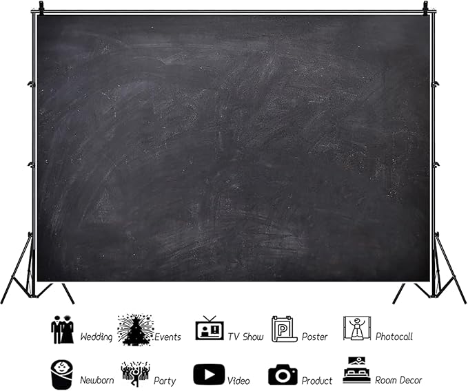 Renaiss 6x4ft Blank Blackboard Backdrop - Image 3