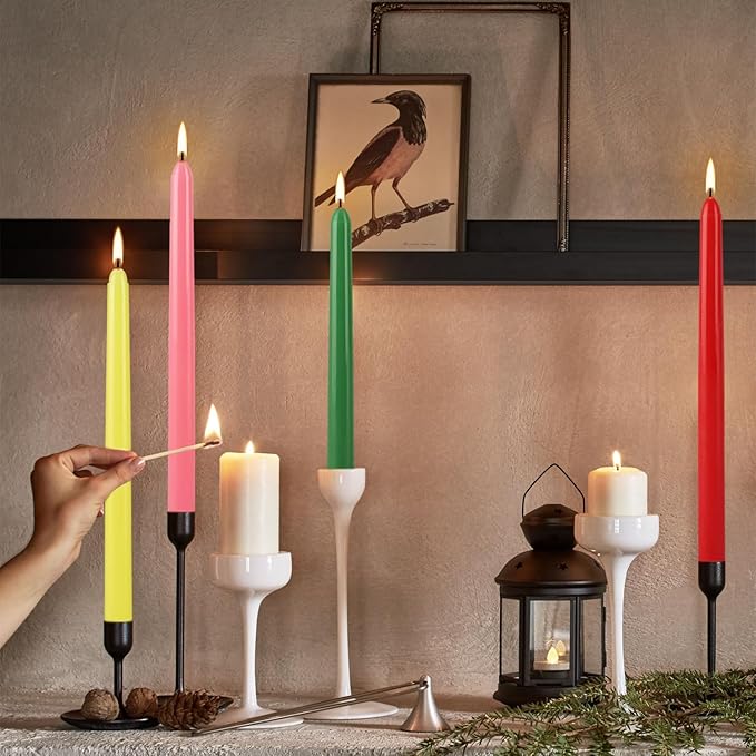 30-Pack 10-Color Taper Candles - Image 9