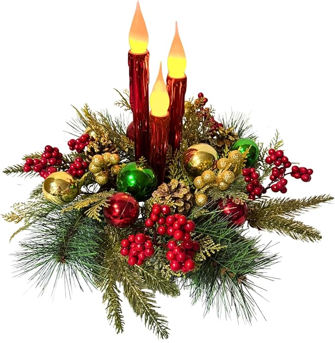 Christmas Floral Arrangement Centerpiece - Image 2