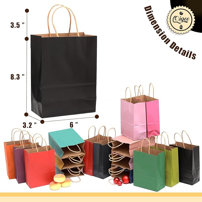 qiqee Small Size Paper Gift Bags - Image 6