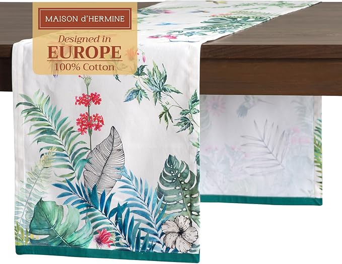Maison d' Hermine Table Runner 100% Cotton Single Layer Table Runners 72 inches by MaisondHermine