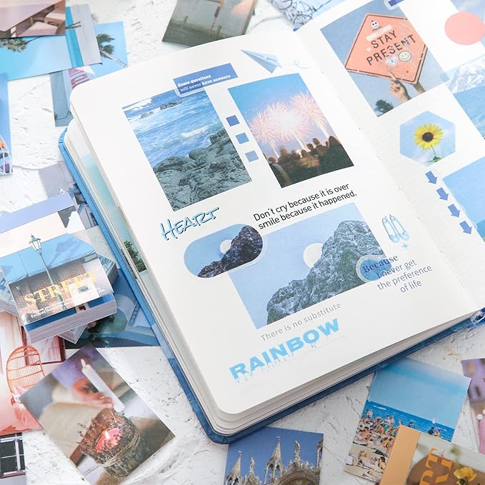 6 Sets 300 Pcs Washi Stickers Book - Image 9