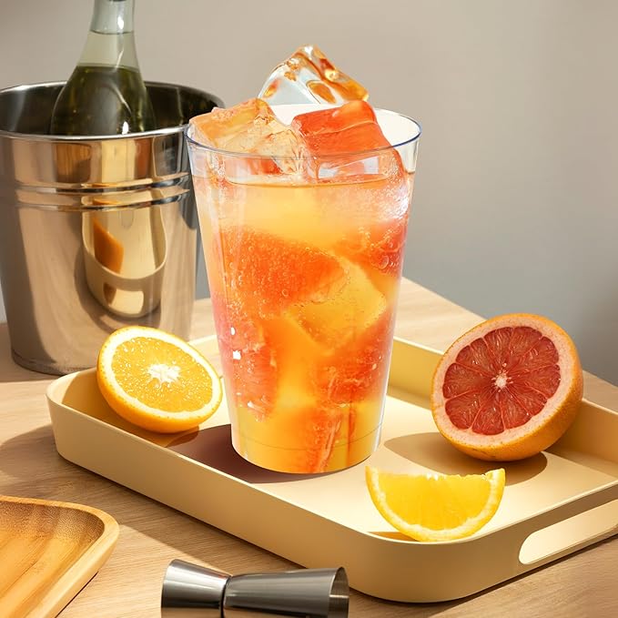 200Counts 12 OZ. Hard Plastic Cups Fancy Disposable Cups - Image 6