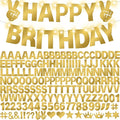 167Pcs DIY Glitter Customizable Banner Kit Custom Banner Happy Birthday Letter by WELITTCON