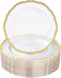 Hioasis 60pcs Clear Plastic Plates by Hioasis