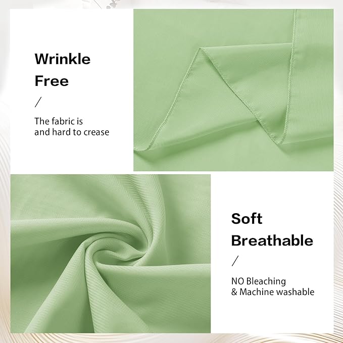 VOK Sage Green Wedding Arch Draping Fabric 29in x 18Ft 4 Panels Sheer Chiffon - Image 4