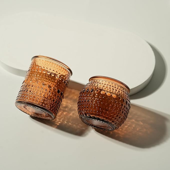 36pcs Amber Votive Candle Holders, Glass Small Tea Lights Candle Holders - Image 3