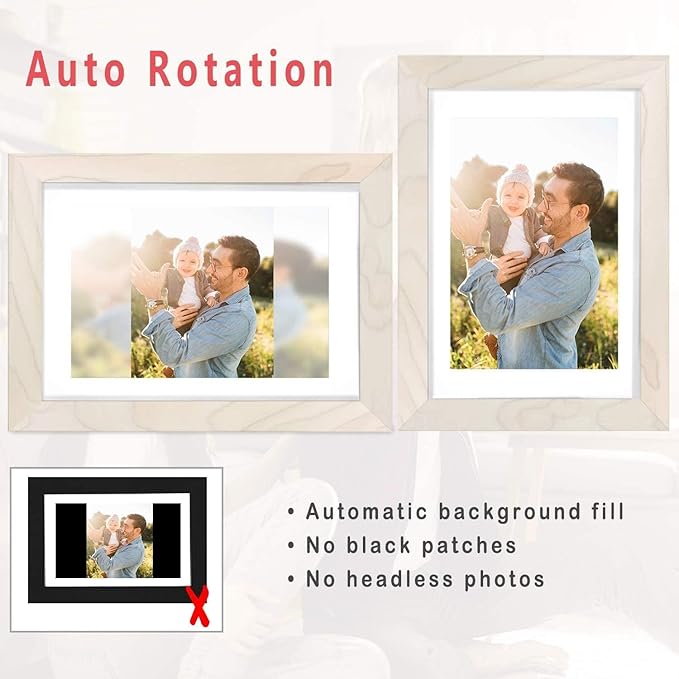 AEEZO Digital Picture Frame 10.1 Inch 1280x800 IPS Touch Screen WiFi Smart - Image 3