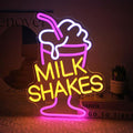 Milk Shakes Neon Signs Ice Cream Neon Sign Milk Tea LED Neon Light Frozen by Kullneon