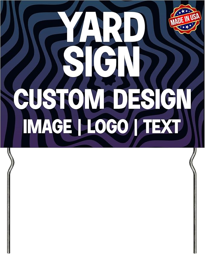 Custom Yard Signs with Metal Stakes – by DreamController | Personalized Lawn by DreamController