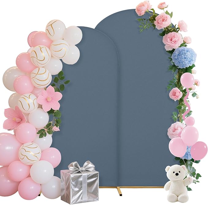 Wedding Arch Covers Arch Backdrop Cover Arch Stand Covers 7.2FT 6FT Set of 2 by Unknown
