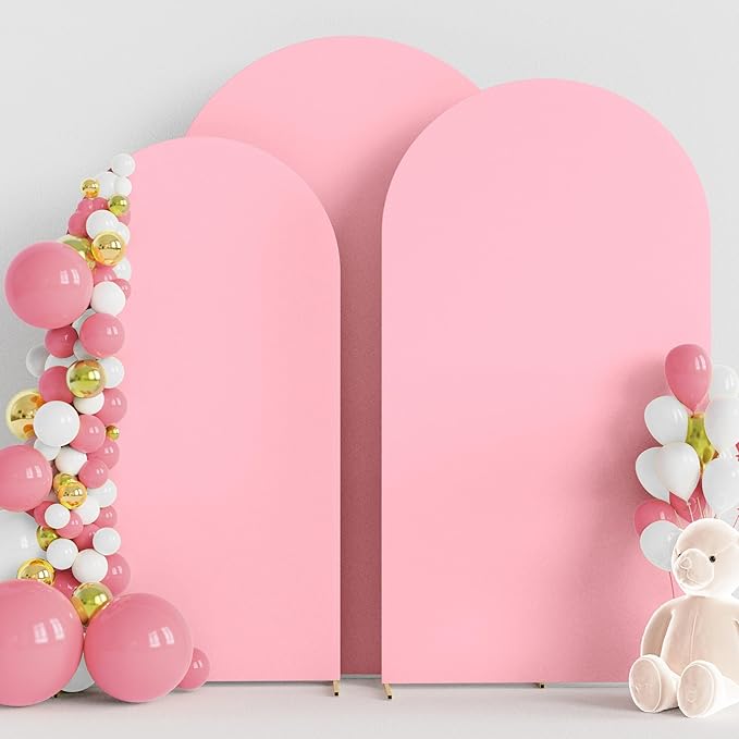 Wokceer Wedding Arch Cover Set of 3 Spandex Fitted Wedding Arch Stand Covers by Wokceer