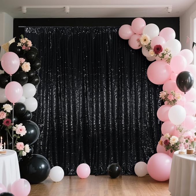 SquarePie Sequin Backdrop Less See Through Thick Stain Background Glitter - Image 9