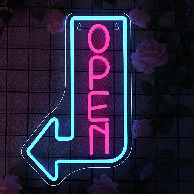 Looklight Blue Open Arrow Neon Sign Dimmale Neon Lights - Image 8