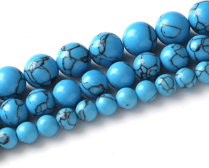 River Stone Blue Turquoise Stone Beads - Image 2