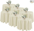 Fitable 6 Pack Ivory Tablecloths by Fitable