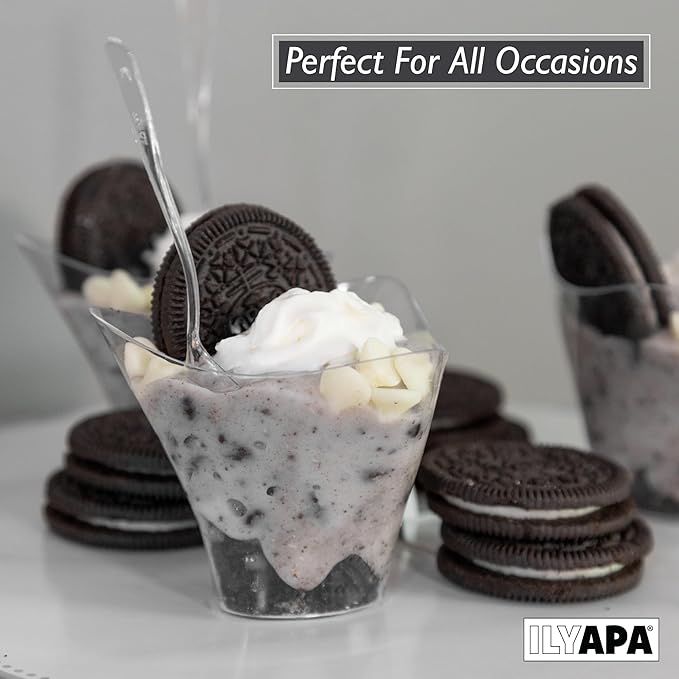 Ilyapa 3.5oz Plastic Dessert Cups - Image 3