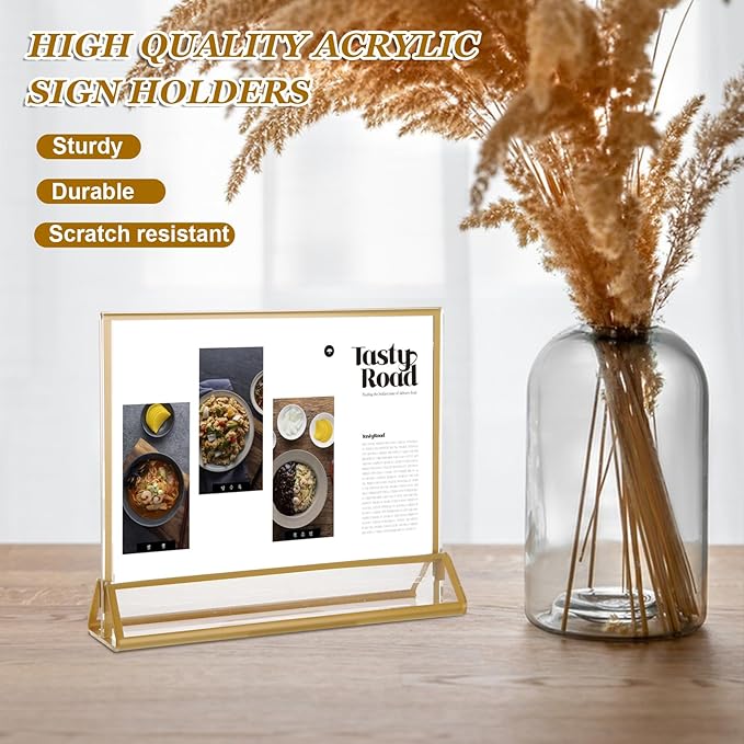 8PCS 6x4 Acrylic Sign Holders - Image 4